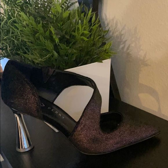 NWB”Katy Perry”Iridescent Purple & Chrome Pump - Picture 6 of 8